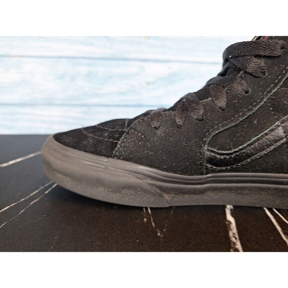 Vans SK8-Hi Black Suede Canvas High Top Skate Shoes M 5 W 6.5 main image 10